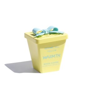 August Night Fragrance Balm Gift Jar — Yellow Warmth Bow Lid