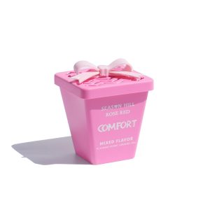 Pink Floral Fragrance Balm Gift Jar — Rose Red Comfort Bow Lid