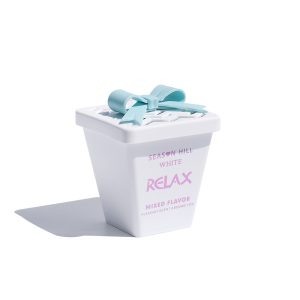 Fresh Light Fragrance Balm Gift Jar — White Relax Bow Lid