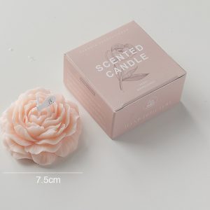 Peony Flower Scented Candle Gift – Peach Blush (Berlin Girl)