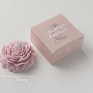 Peony Flower Scented Candle Gift – Dusty Rose (Oregano & Narcissus)