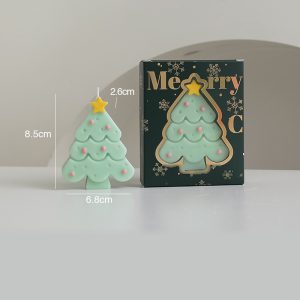 Christmas Tree Candle – Green · Sage & Sea Salt