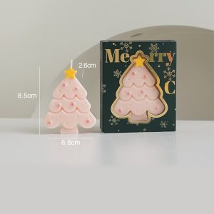 Christmas Tree Candle – Soft Pink · Berlin Girl