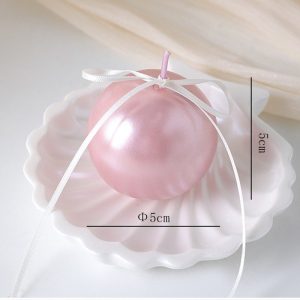 Pearl Sphere Candle 5 cm – Pink