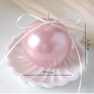 Pearl Sphere Candle 6 cm – Pink