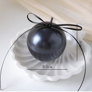 Pearl Sphere Candle 5 cm – Black