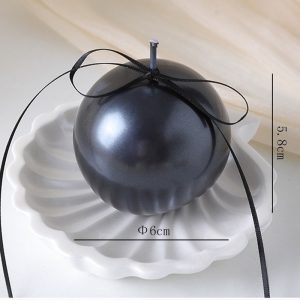 Pearl Sphere Candle 6 cm – Black
