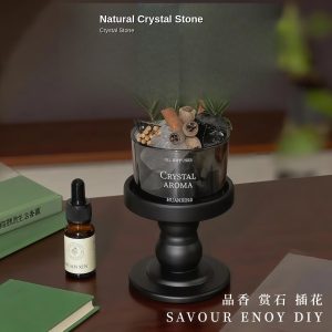 Bluebell Senna Crystal Diffuser — Black Basic Set (Glass + Base)