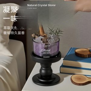 Bluebell Senna Crystal Diffuser — Purple Basic Set (Glass + Base)