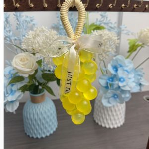 Yellow Crystal Grape Handmade Soap — Hanging Cluster, ~170 g & ~240 g