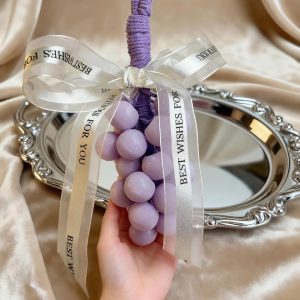 Macaron Purple Grape Handmade Soap — Hanging Cluster, ~170 g & ~240 g
