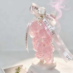 Rose Pink Handmade Soap Cluster — Gift Box, ~170 g
