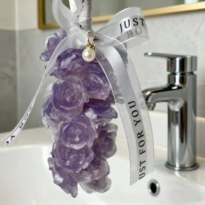 Rose Purple Handmade Soap Cluster — Gift Box, ~170 g