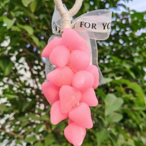 Strawberry Pink Macaron Grape Soap — Gift Box, ~170 g