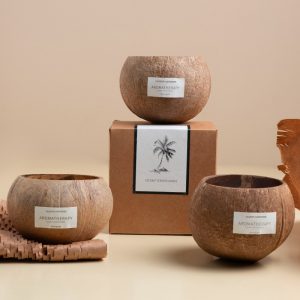 Coconut Shell Scented Candle — Shangri-La · Hand-Poured Gift Box